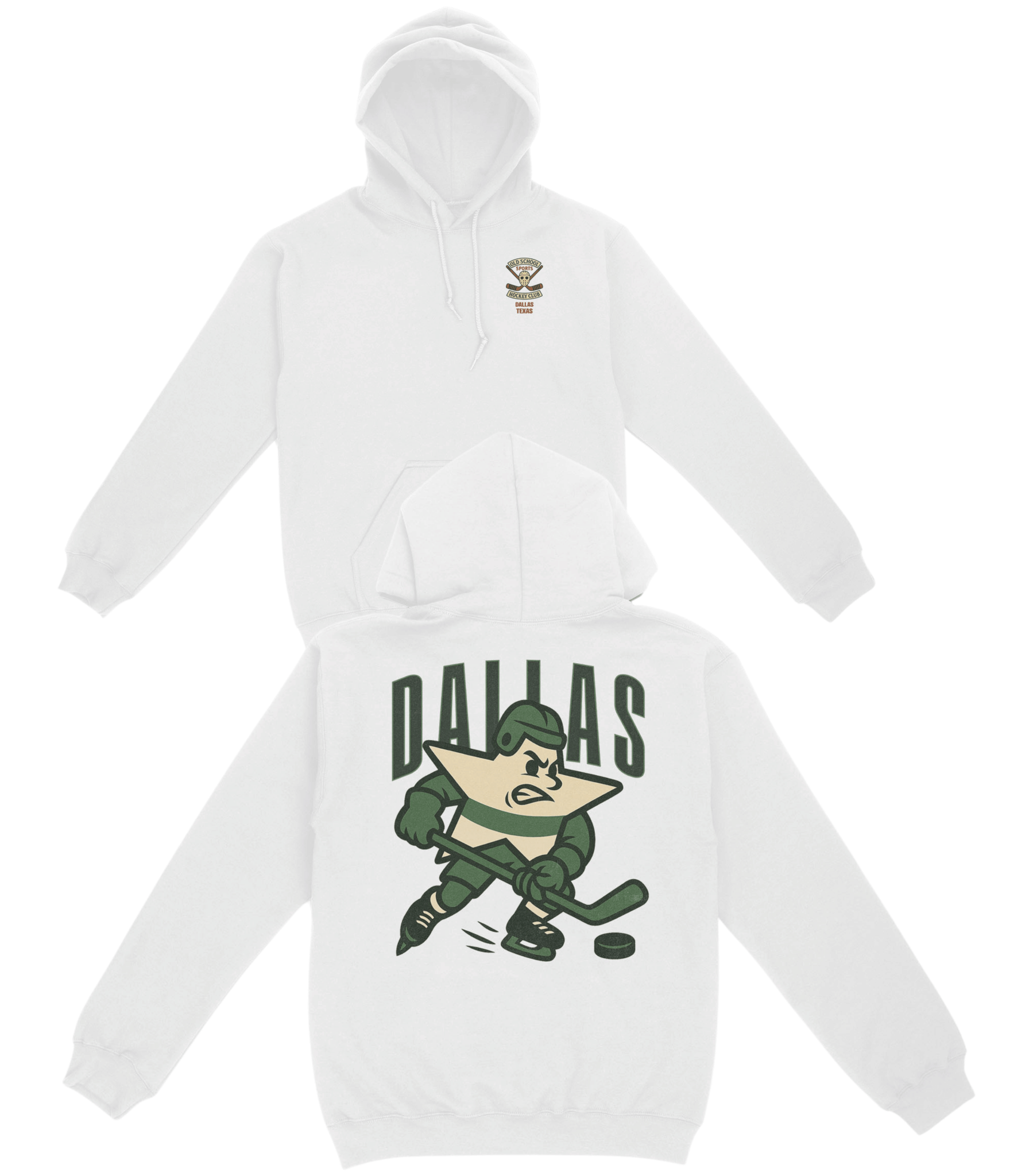 Dallas Hockey v1 Basic Hoodie - Old Time Sports