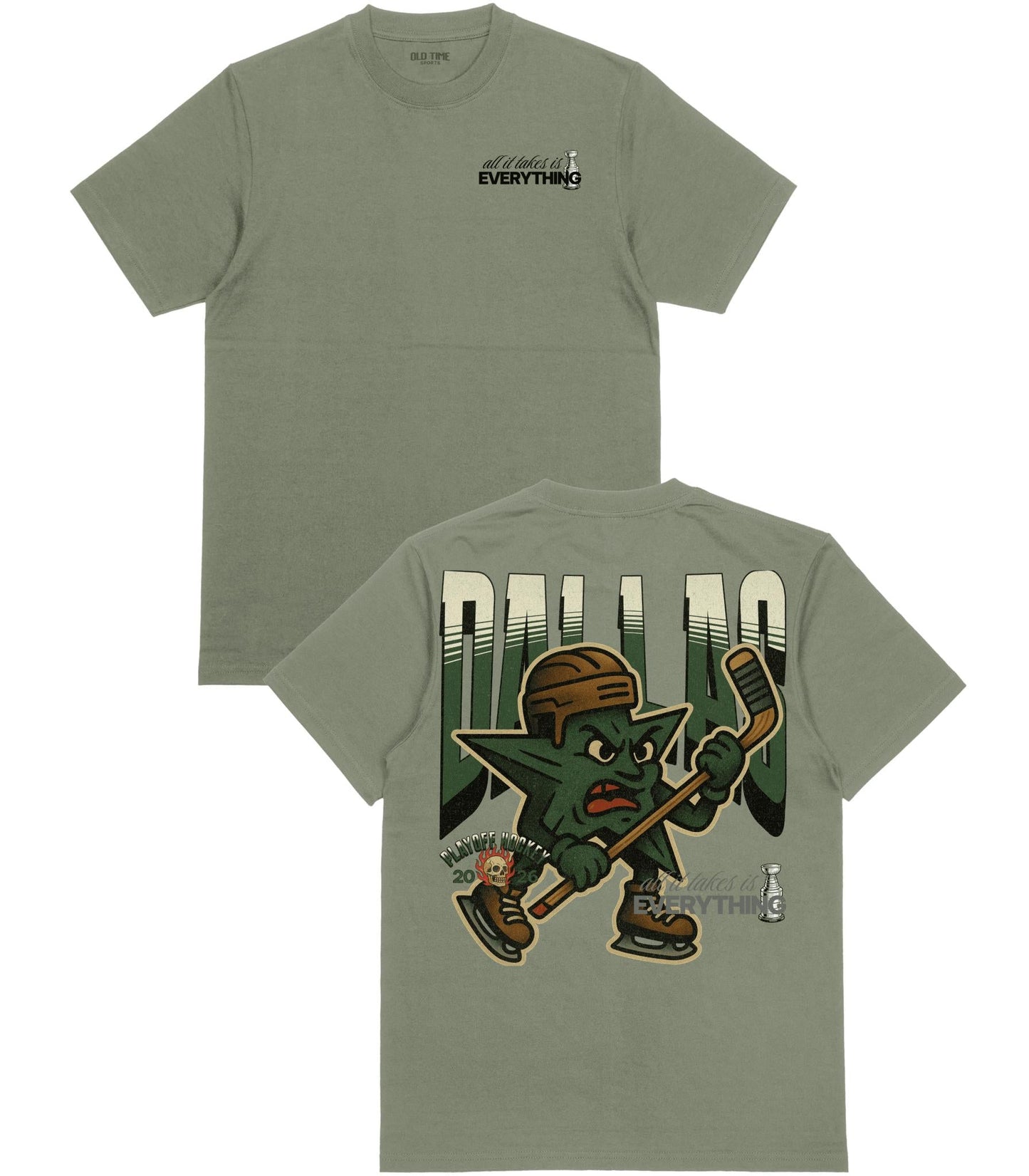 Dallas Playoff Hockey T-Shirt - Old Time Sports