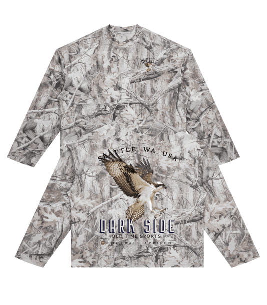 Dark Side Waffle Camo Longsleeve - Old Time Sports