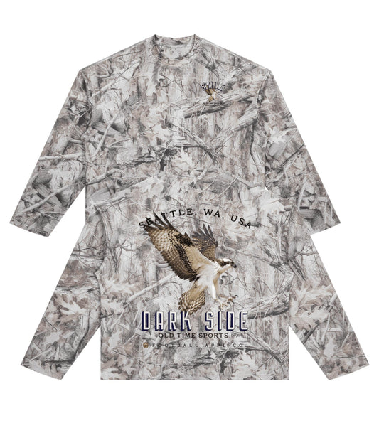 Dark Side Waffle Camo Longsleeve - Old Time Sports