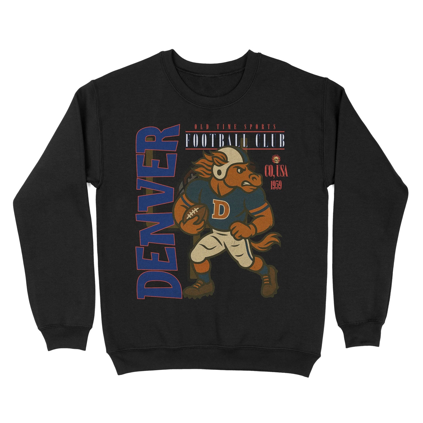 Denver Football Basic Crewneck - Old Time Sports
