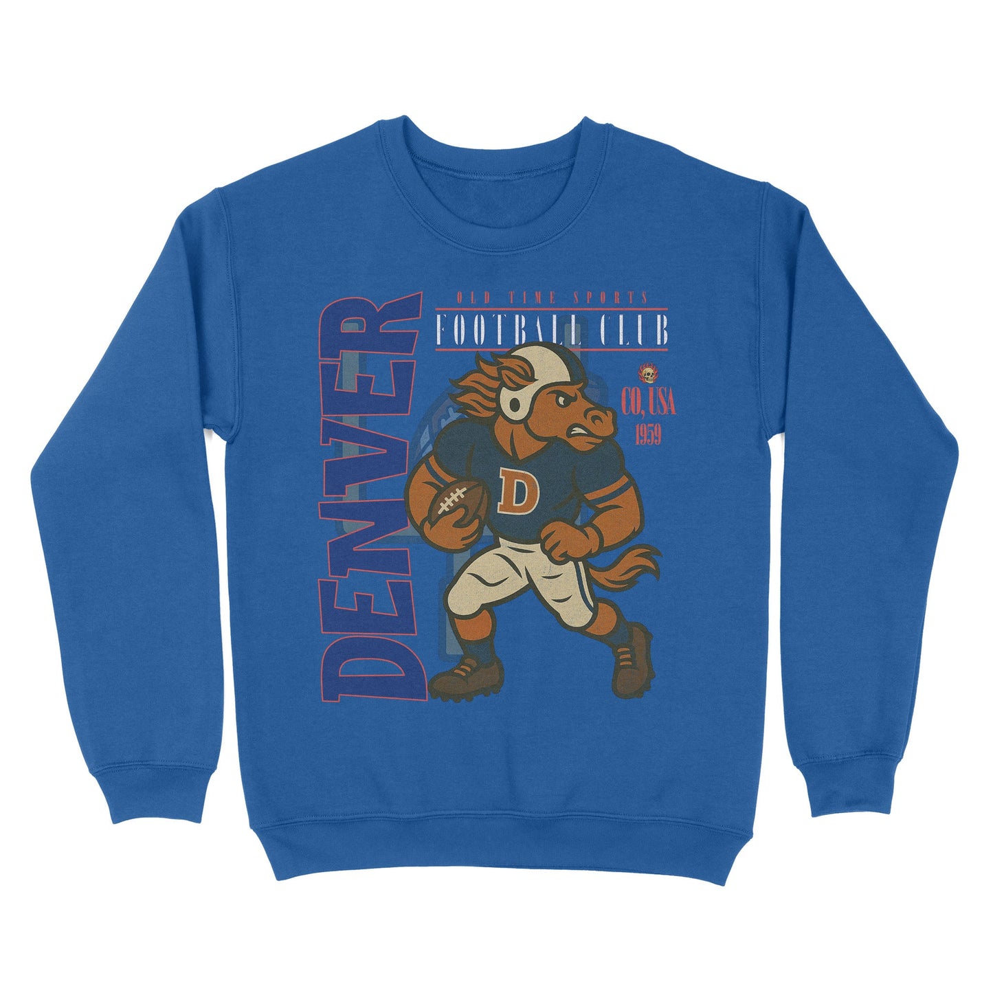 Denver Football Basic Crewneck - Old Time Sports