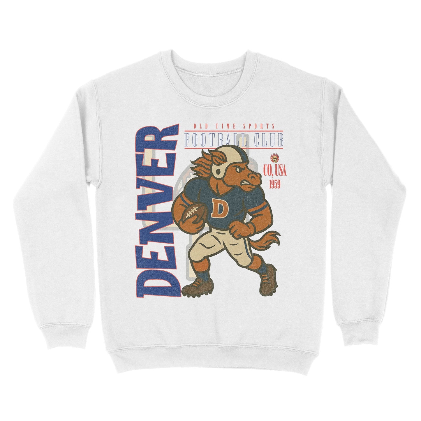 Denver Football Basic Crewneck - Old Time Sports