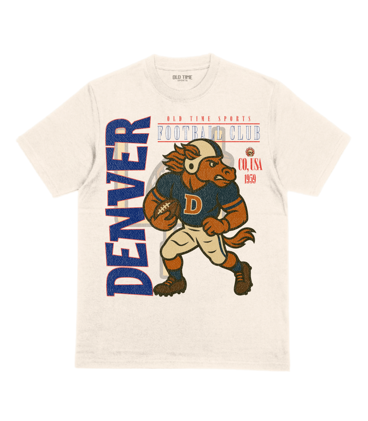 Denver Football v2 T-Shirt - Old Time Sports
