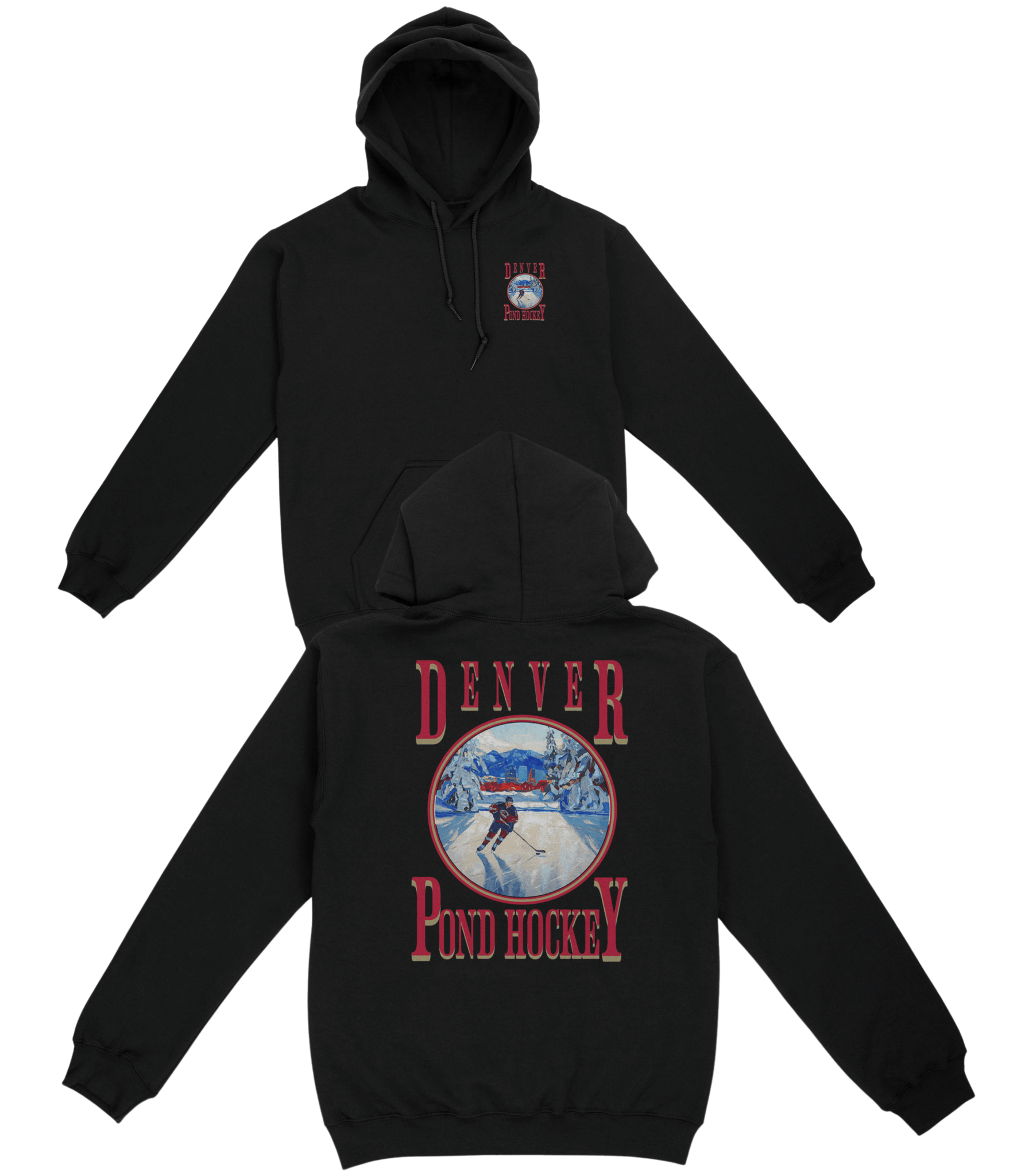 Denver Pond Hockey Basic Hoodie - Old Time Sports