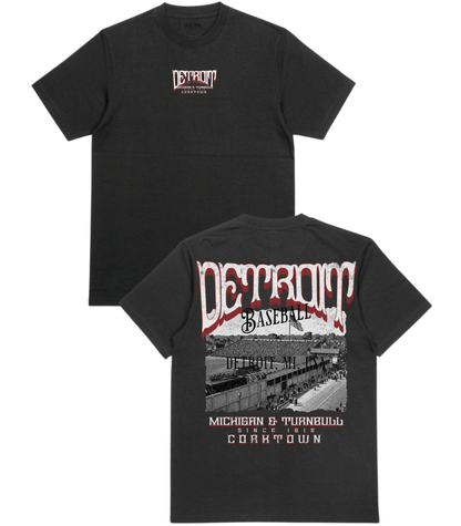 DET Baseball Poster T-Shirt - Old Time Sports