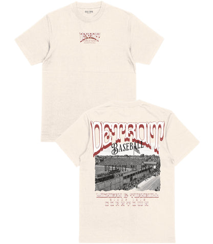DET Baseball Poster T-Shirt - Old Time Sports