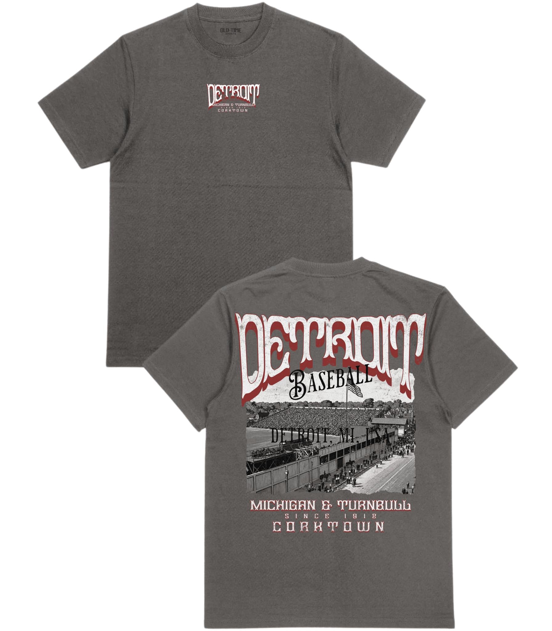 DET Baseball Poster T-Shirt - Old Time Sports