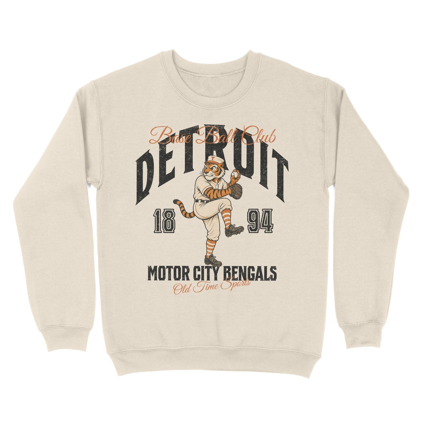 Detroit Base Ball Club Basic Crewneck - Old Time Sports