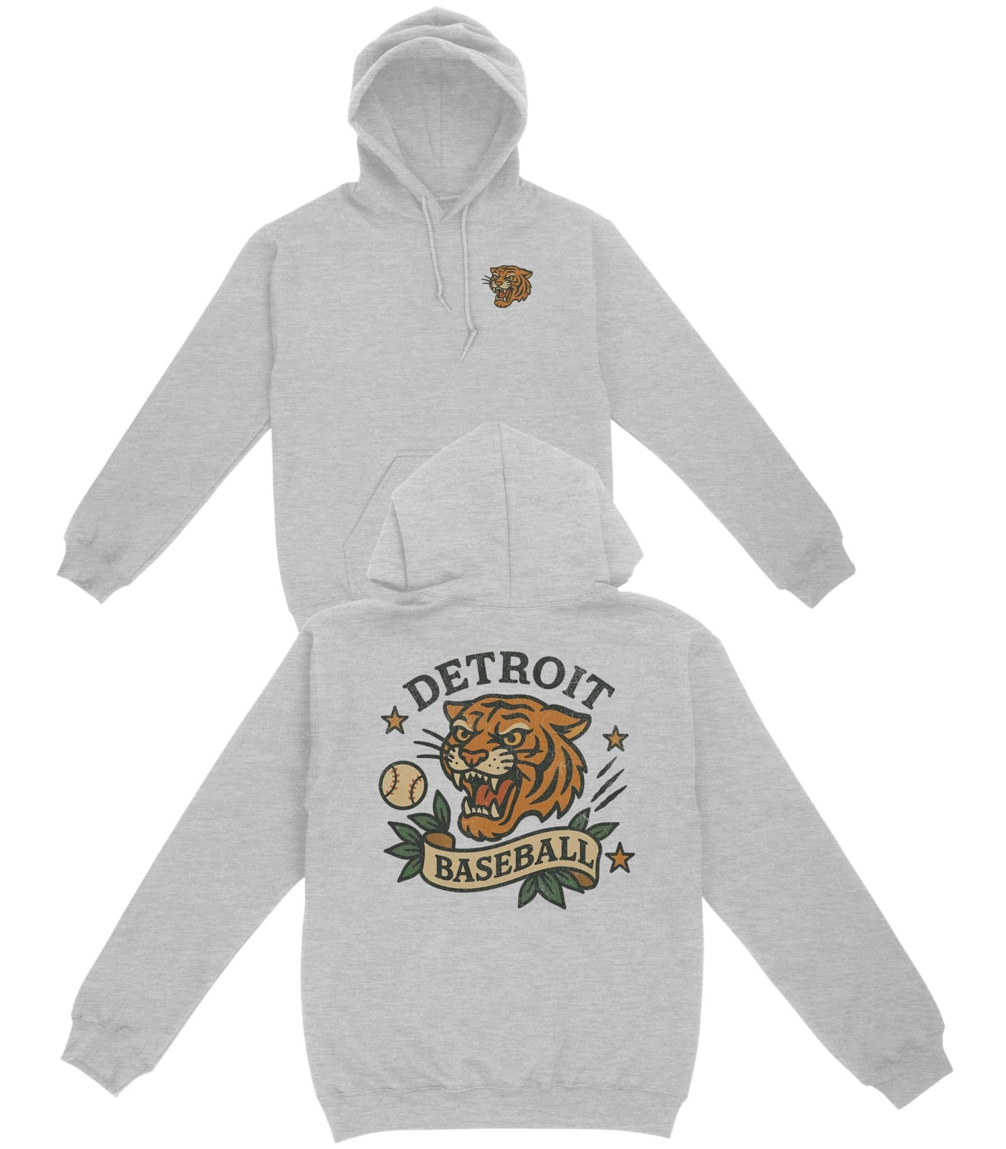 Detroit Baseball Basic Hoodie
