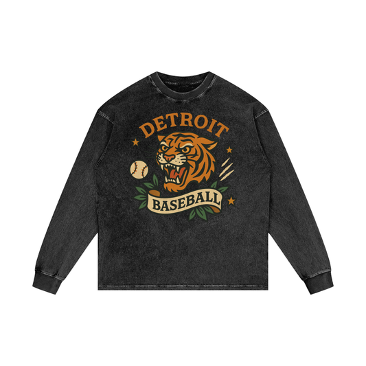 Detroit Baseball Signature Longsleeve - Old Time Sports