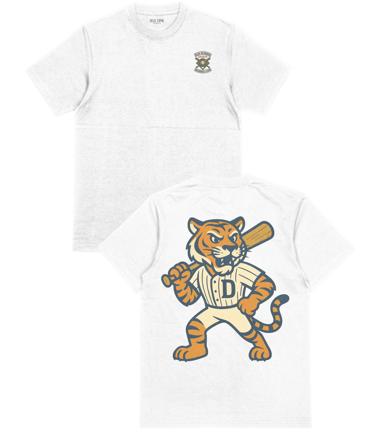 Detroit Baseball v4 T-Shirt - Old Time Sports