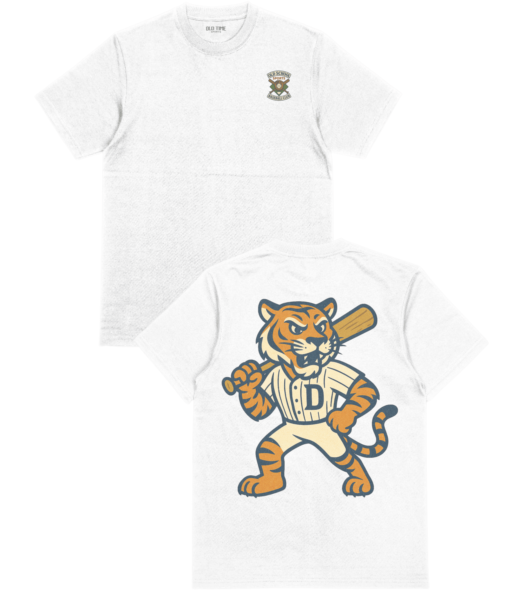 Detroit Baseball v4 T-Shirt - Old Time Sports