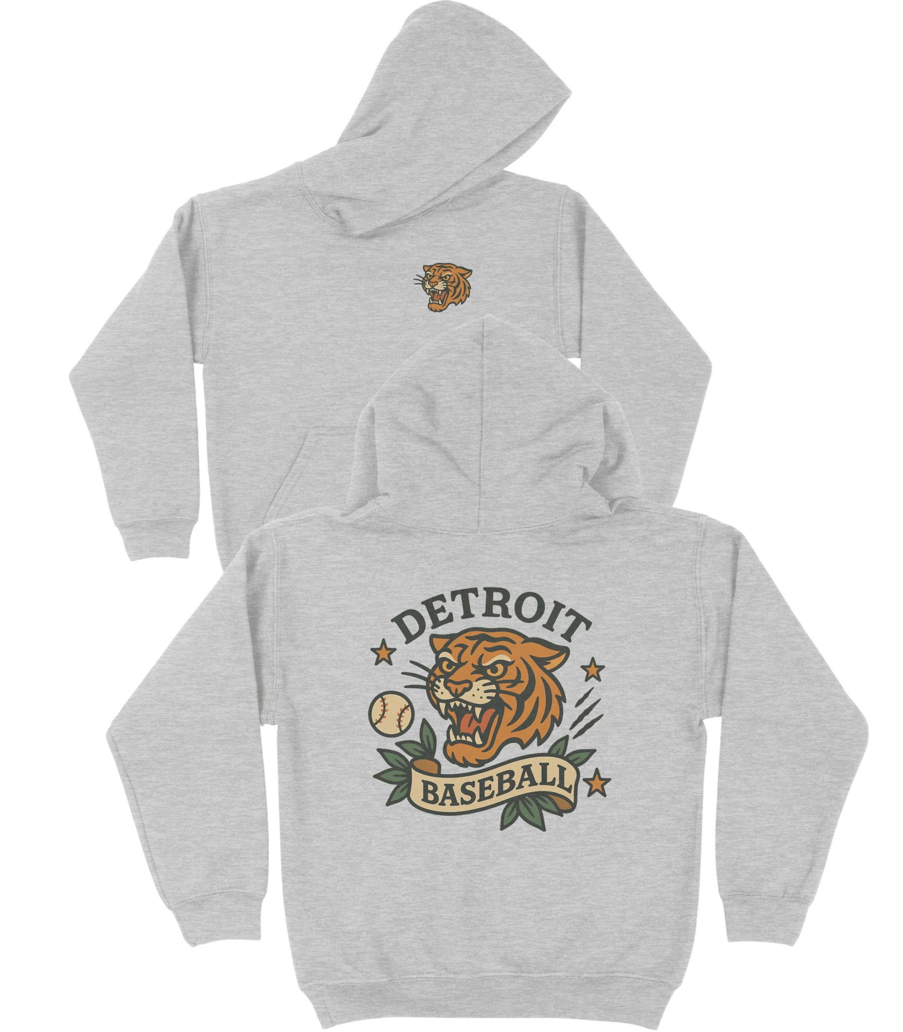 Detroit Baseball YOUTH Hoodie - Old Time Sports