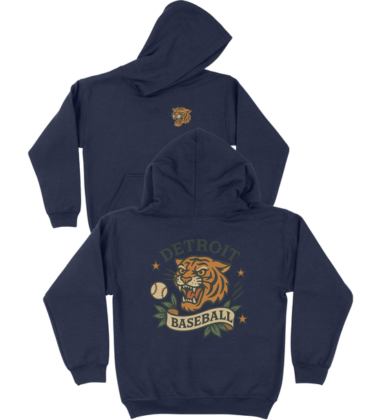 Detroit Baseball YOUTH Hoodie - Old Time Sports