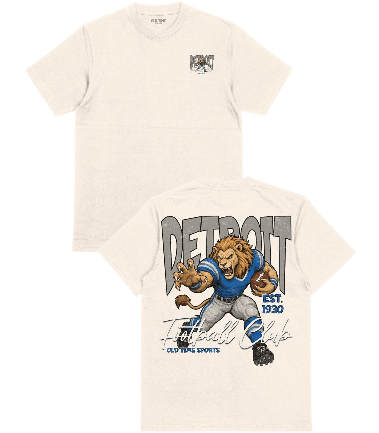 Detroit Football 1930 T-Shirt - Old Time Sports