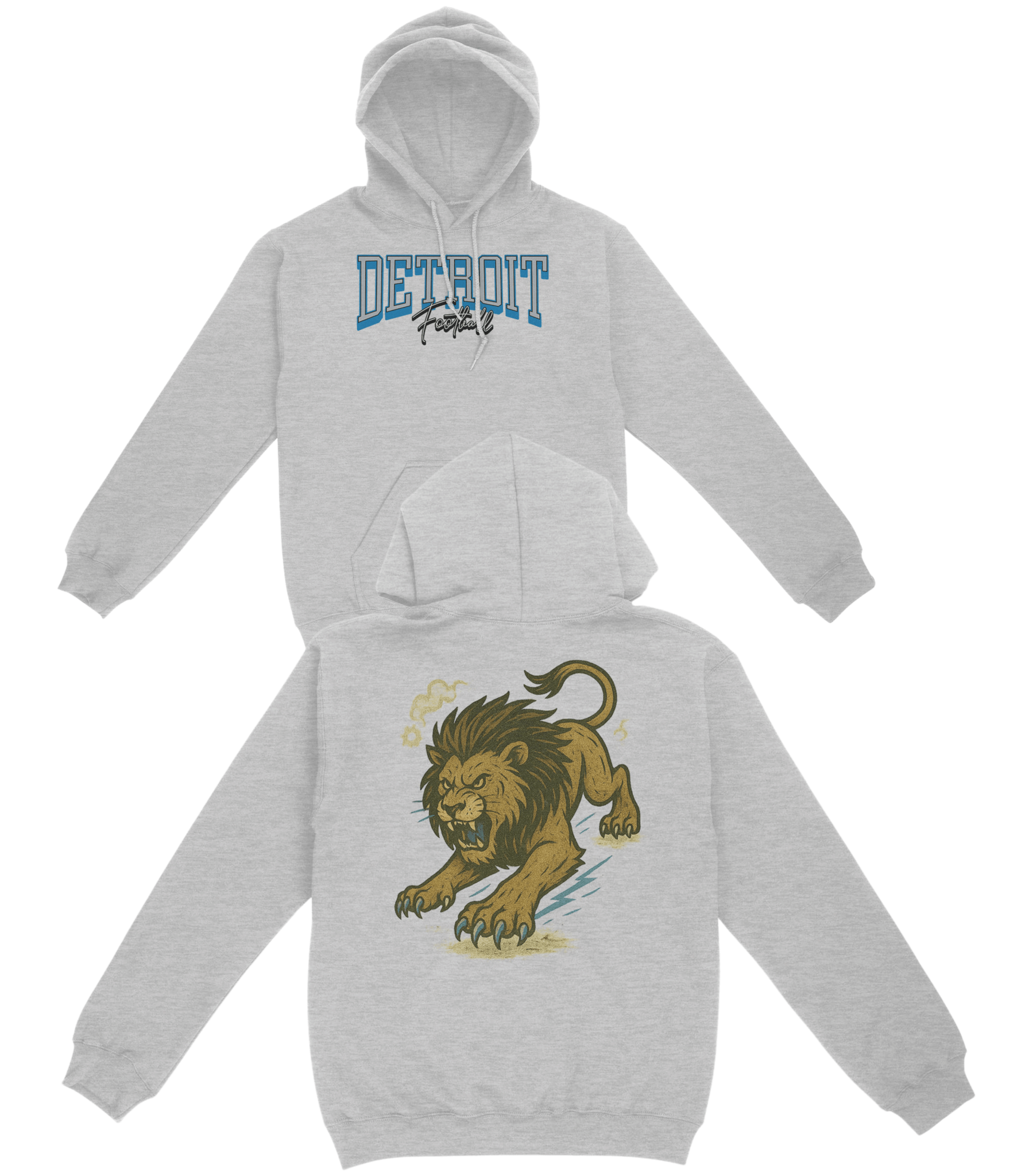 Detroit Football Basic Hoodie - Old Time Sports