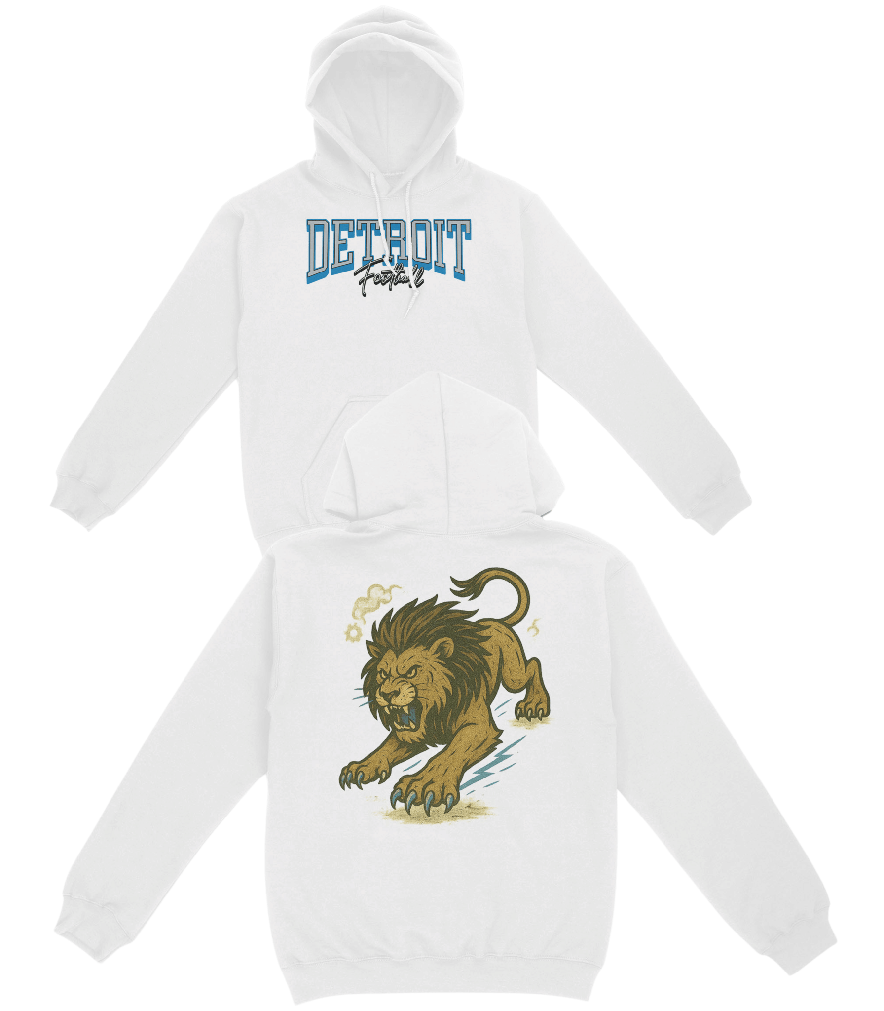 Detroit Football Basic Hoodie - Old Time Sports