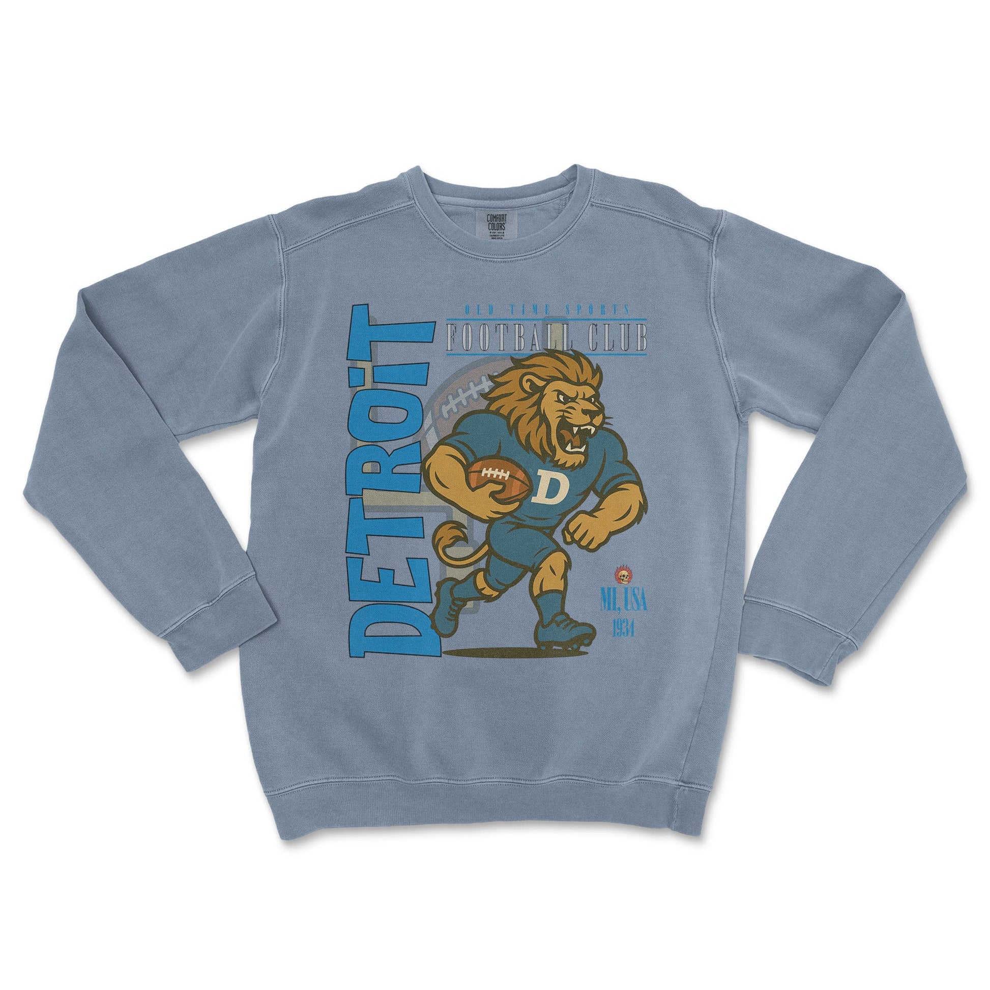 Detroit Football Crewneck - Old Time Sports
