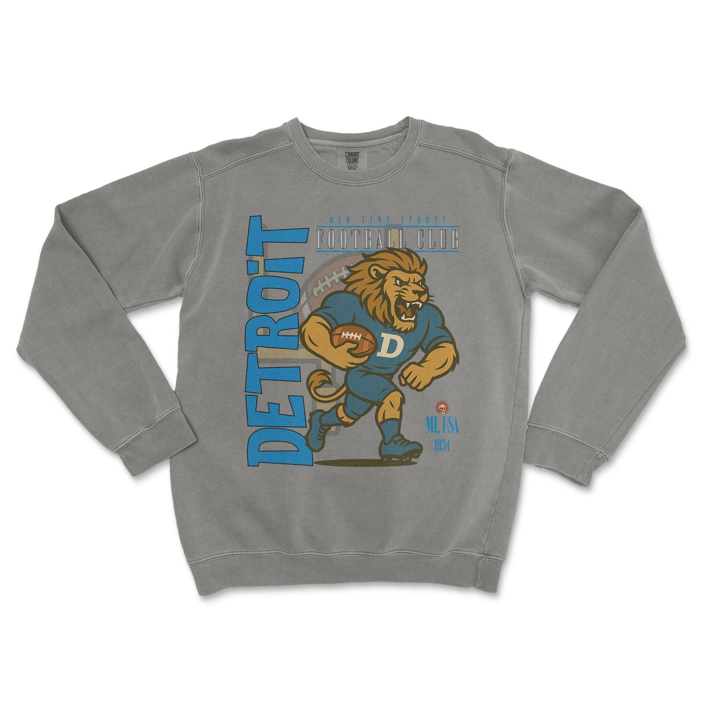 Detroit Football Crewneck - Old Time Sports