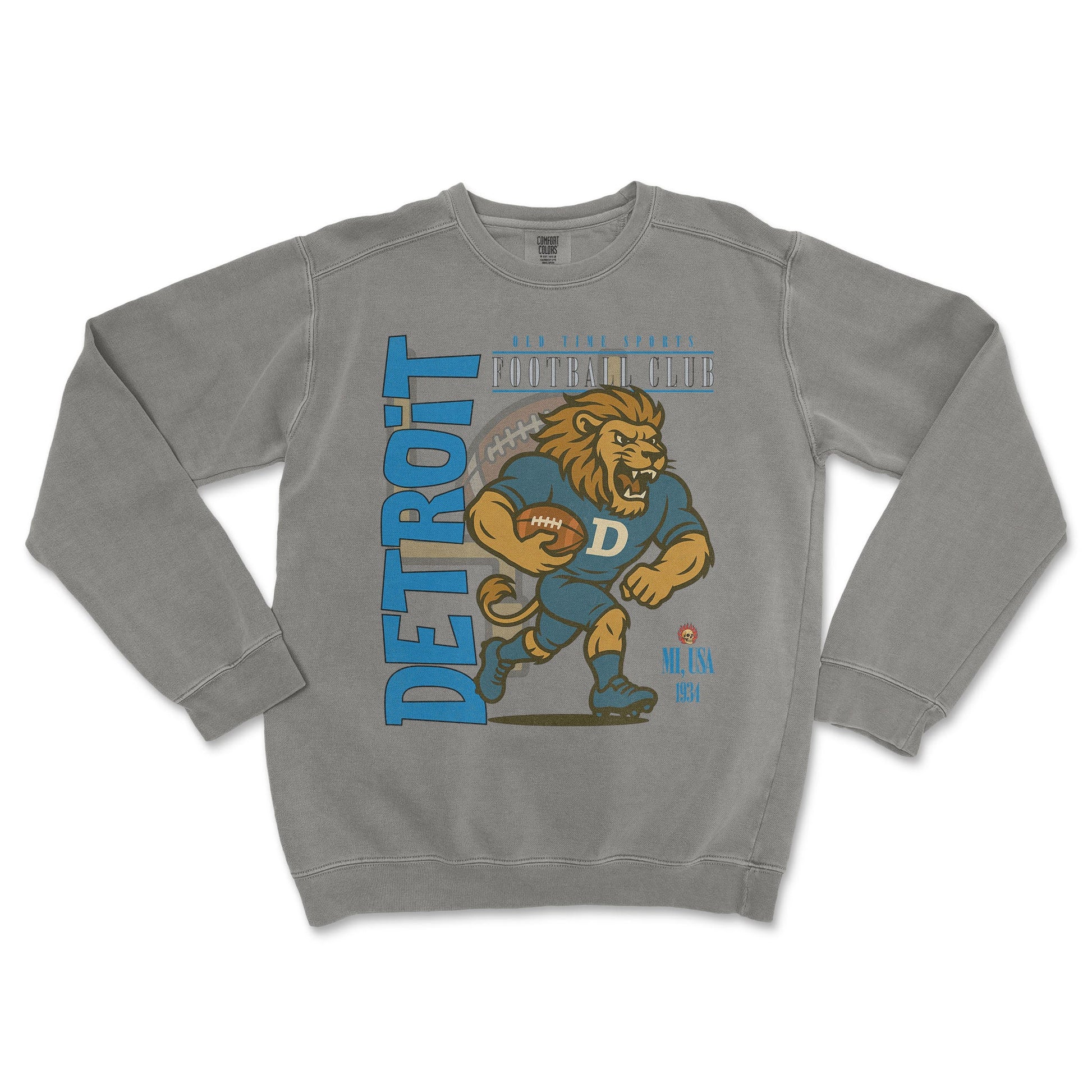 Detroit Football Crewneck - Old Time Sports