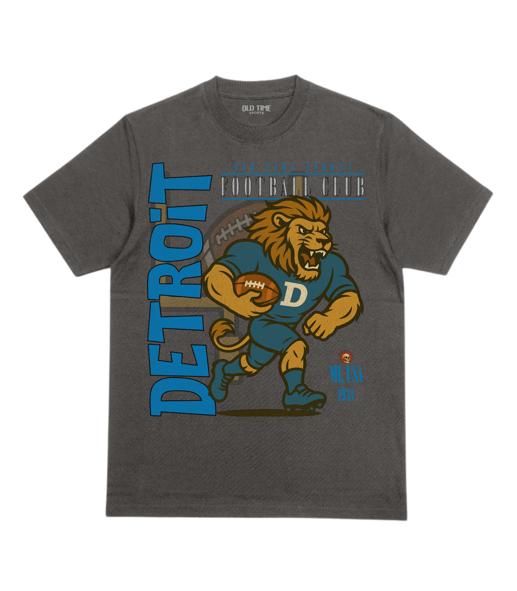 Detroit Football v2 T-Shirt - Old Time Sports