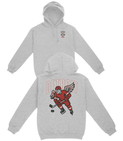 Detroit Hockey v1 Basic Hoodie - Old Time Sports