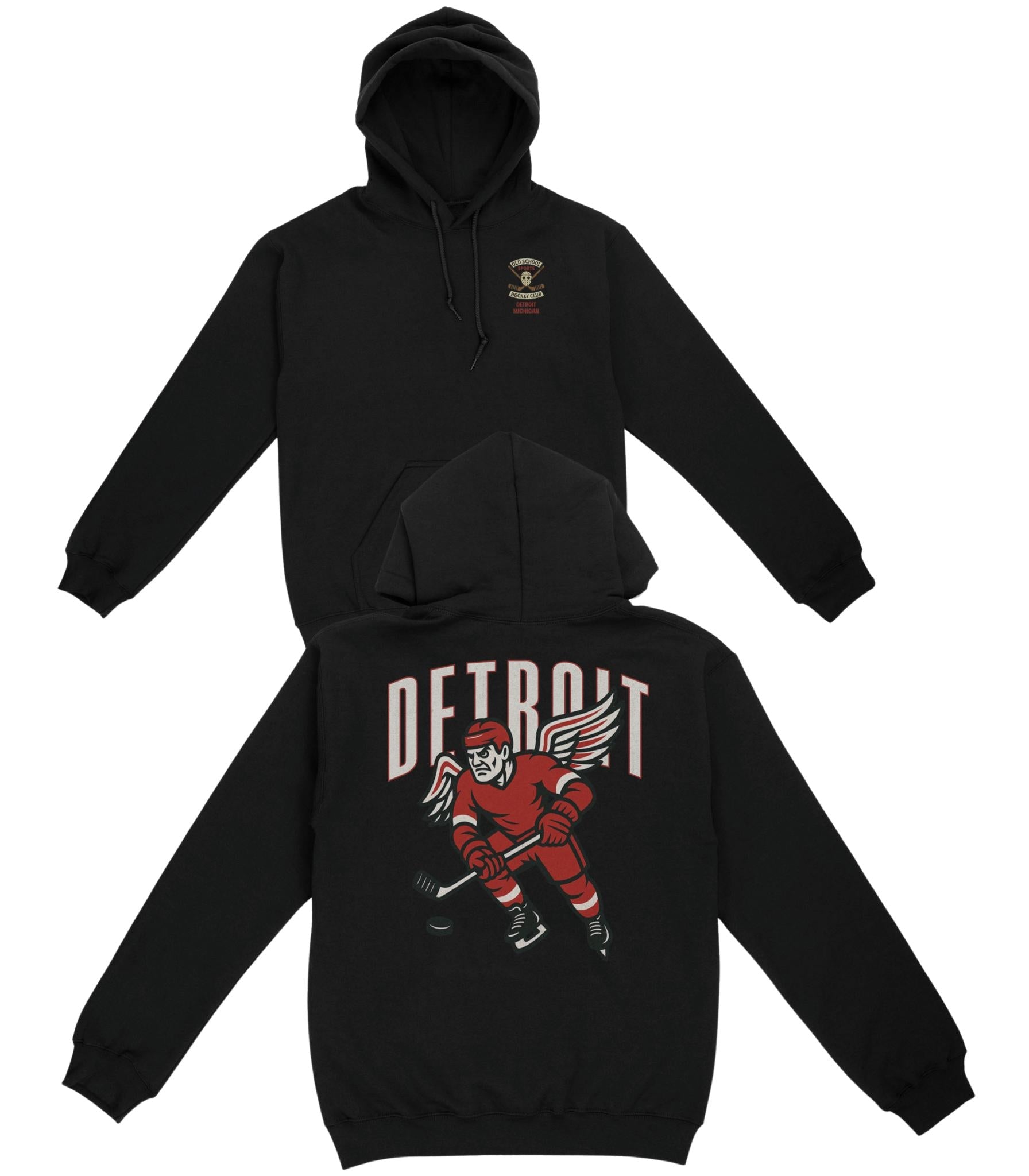 Detroit Hockey v1 Basic Hoodie