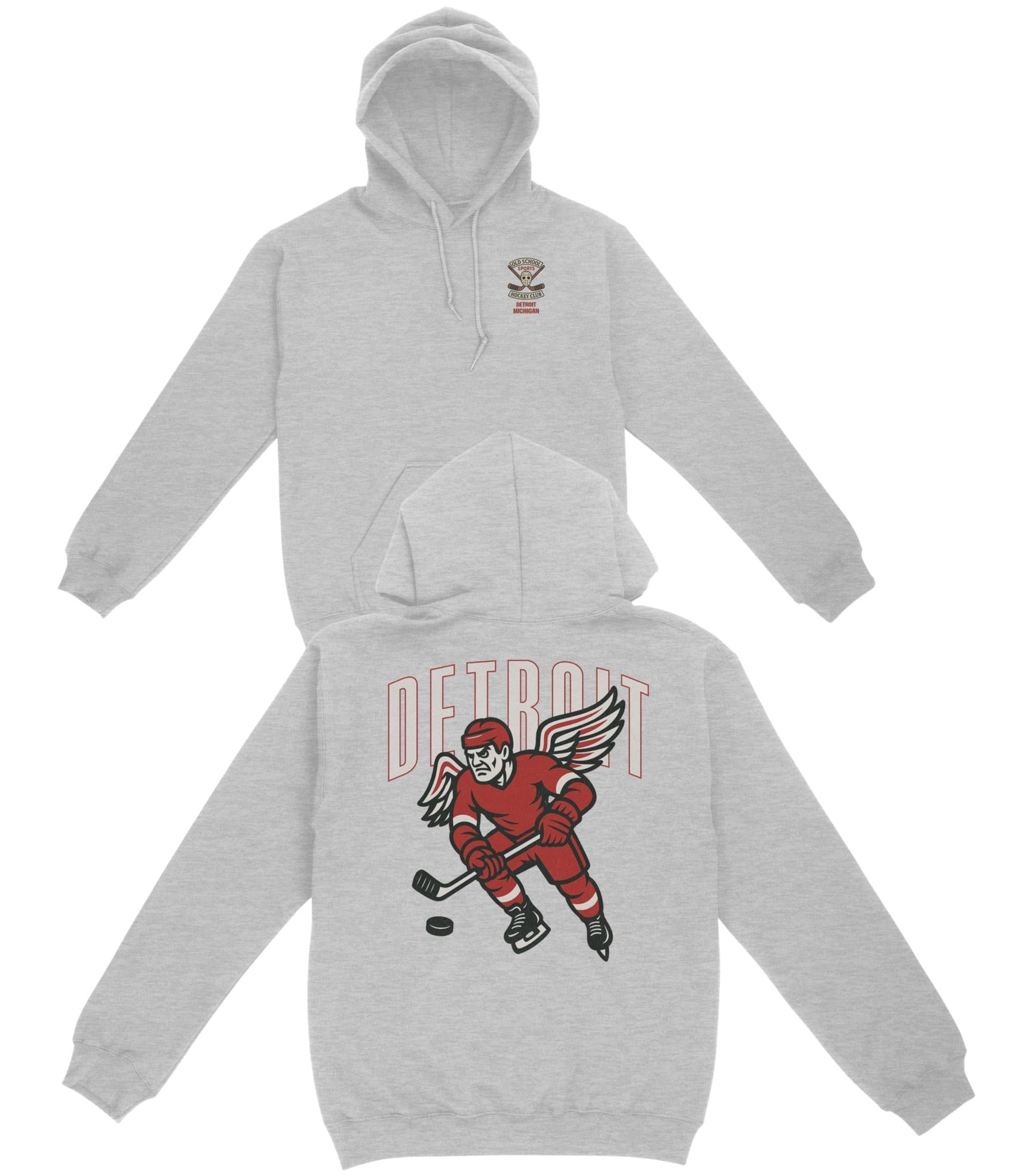 Detroit Hockey v1 Basic Hoodie