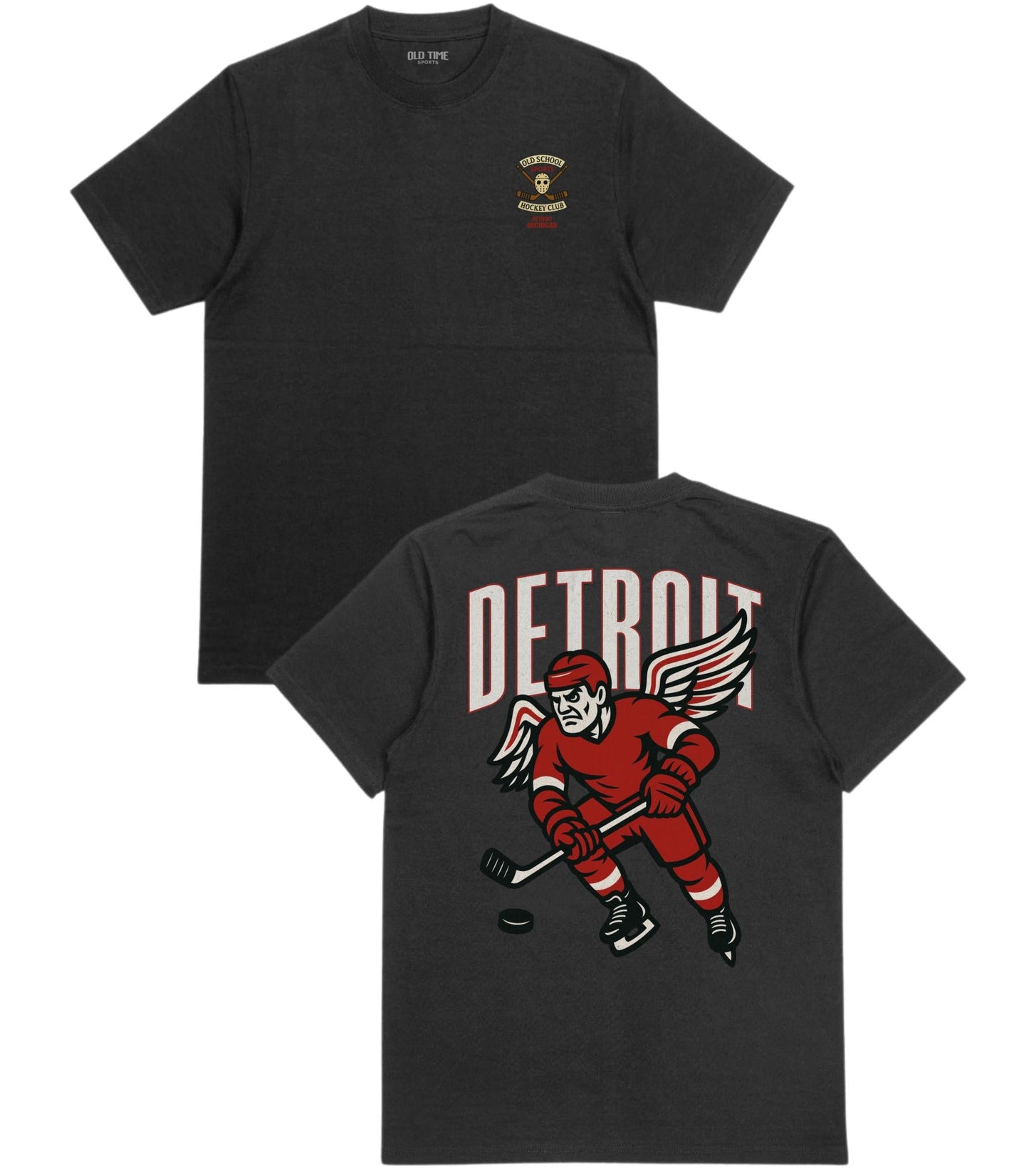 Detroit Hockey v1 T-Shirt - Old Time Sports