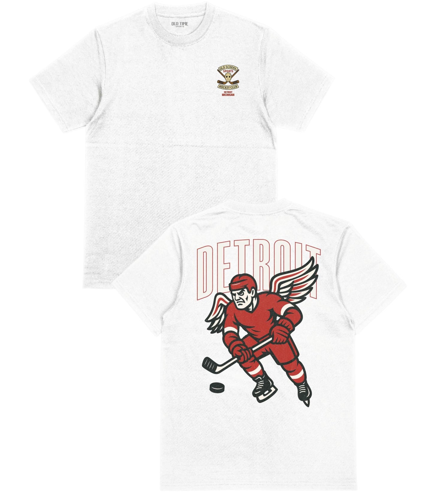 Detroit Hockey v1 T-Shirt - Old Time Sports