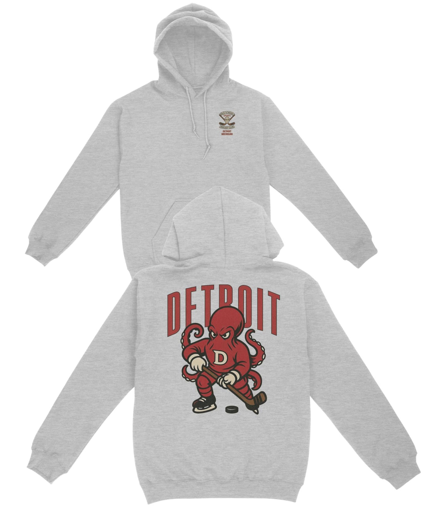 Detroit Hockey v2 Basic Hoodie