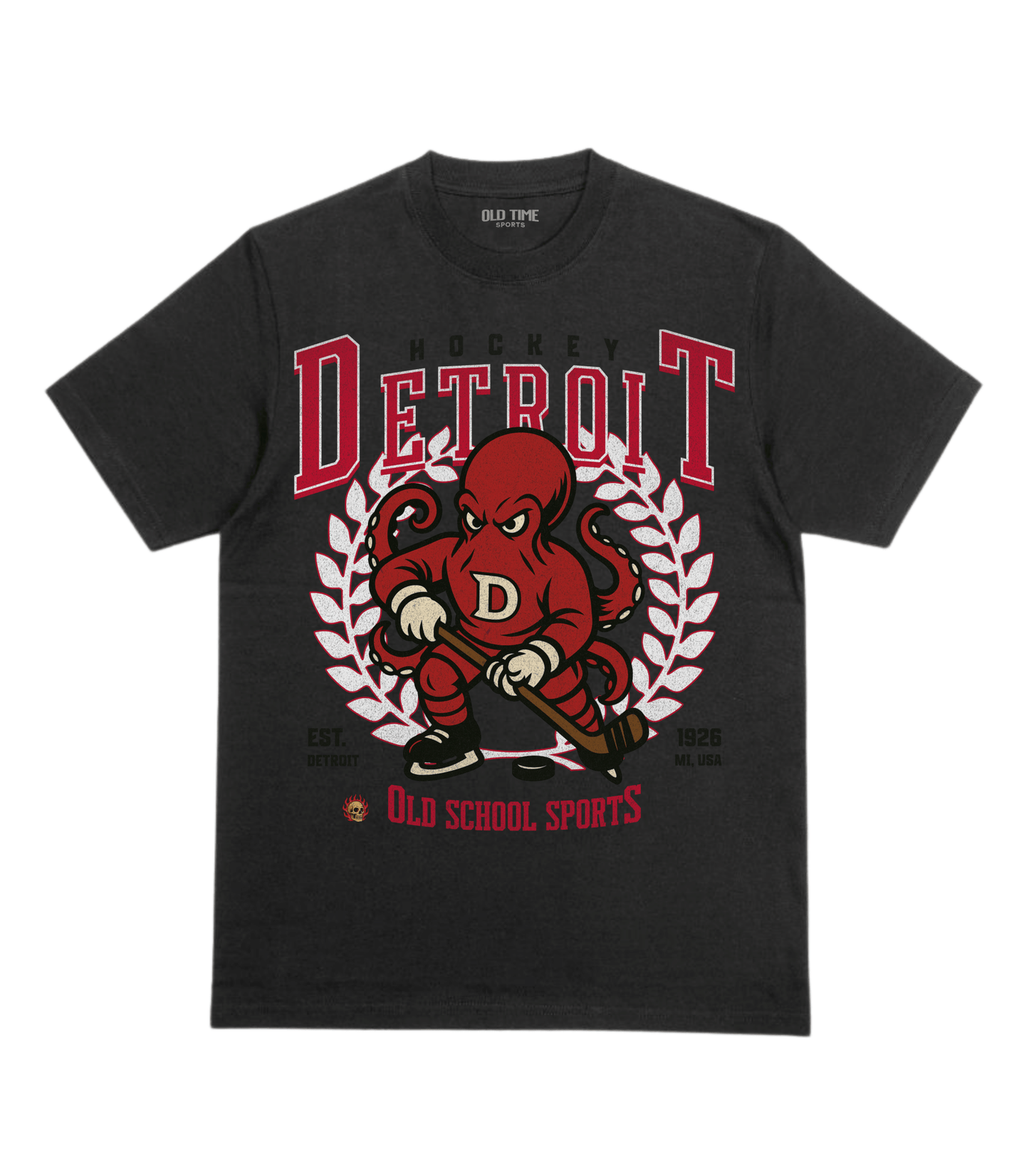 Detroit Hockey v2 T-Shirt - Old Time Sports