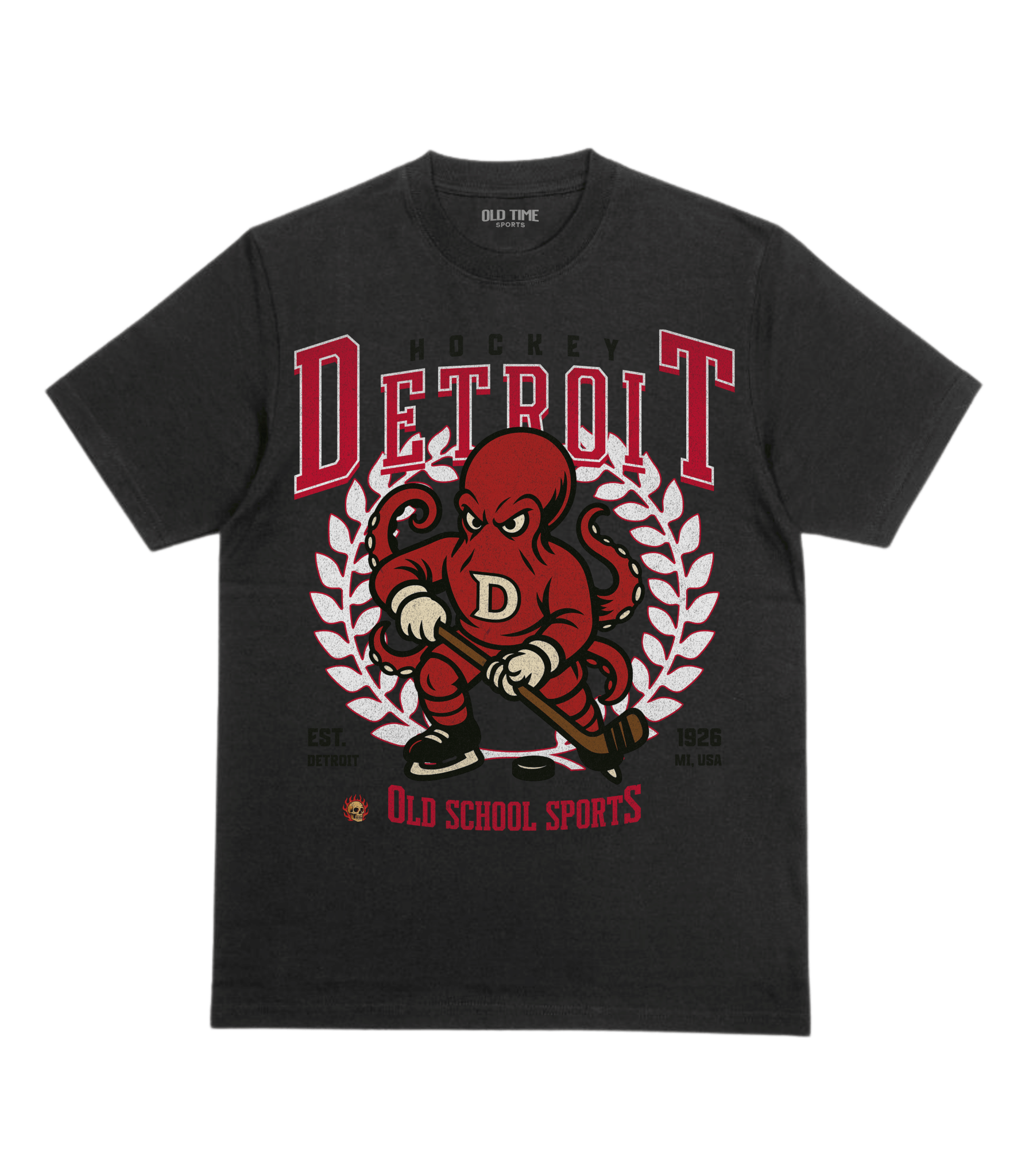 Detroit Hockey v2 T-Shirt - Old Time Sports