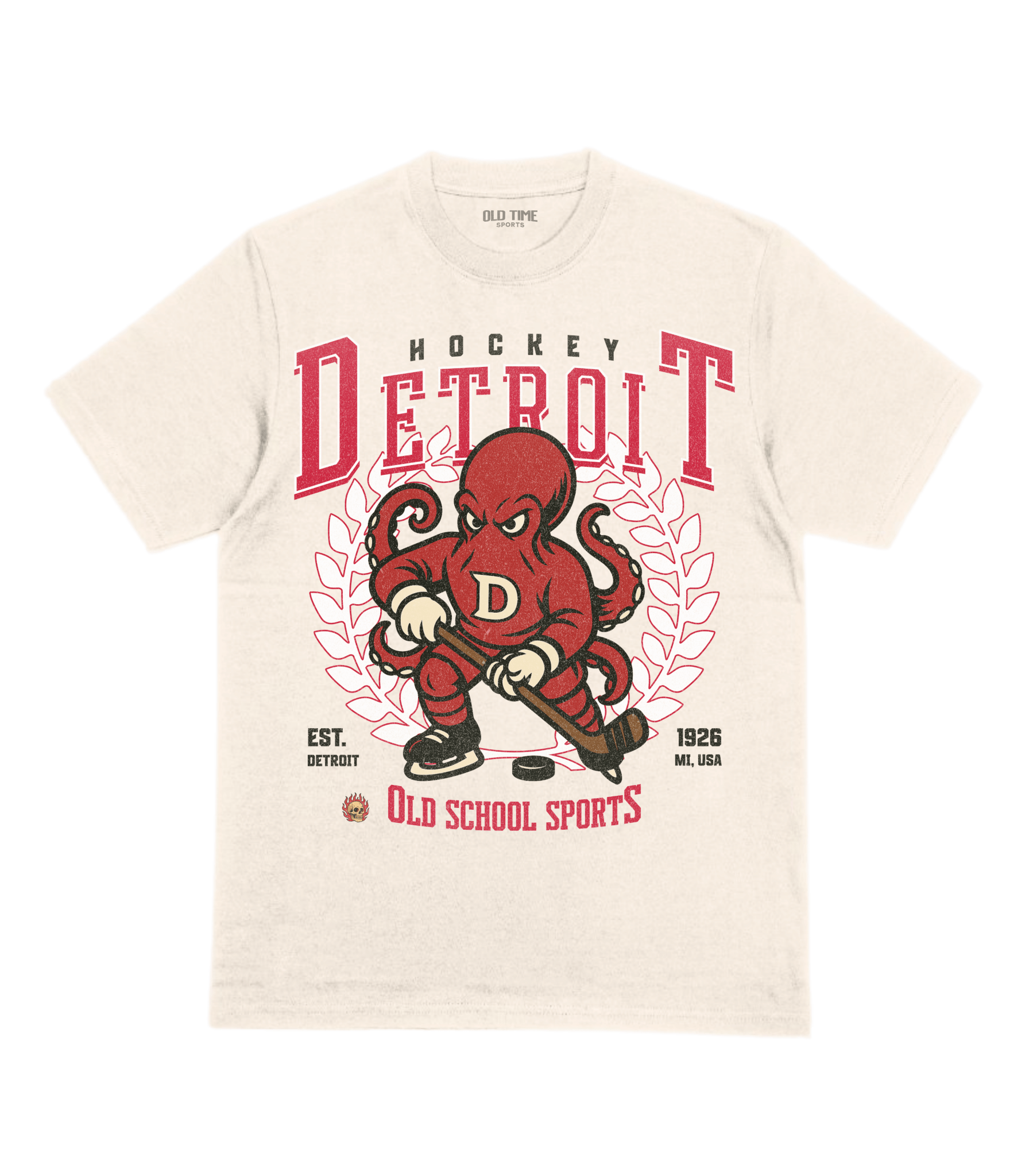 Detroit Hockey v2 T-Shirt - Old Time Sports