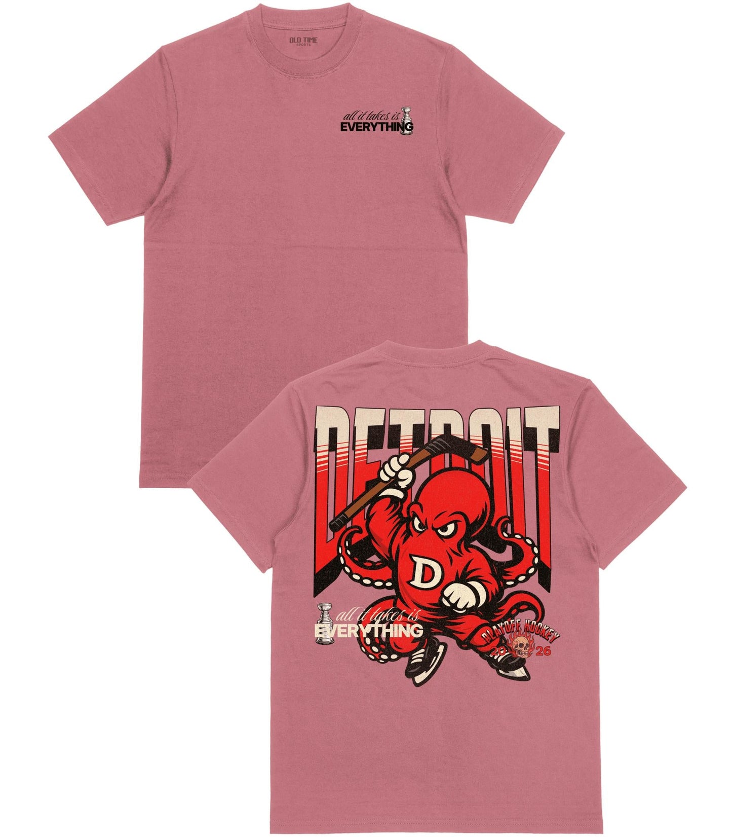 Detroit Playoff Hockey T-Shirt - Old Time Sports