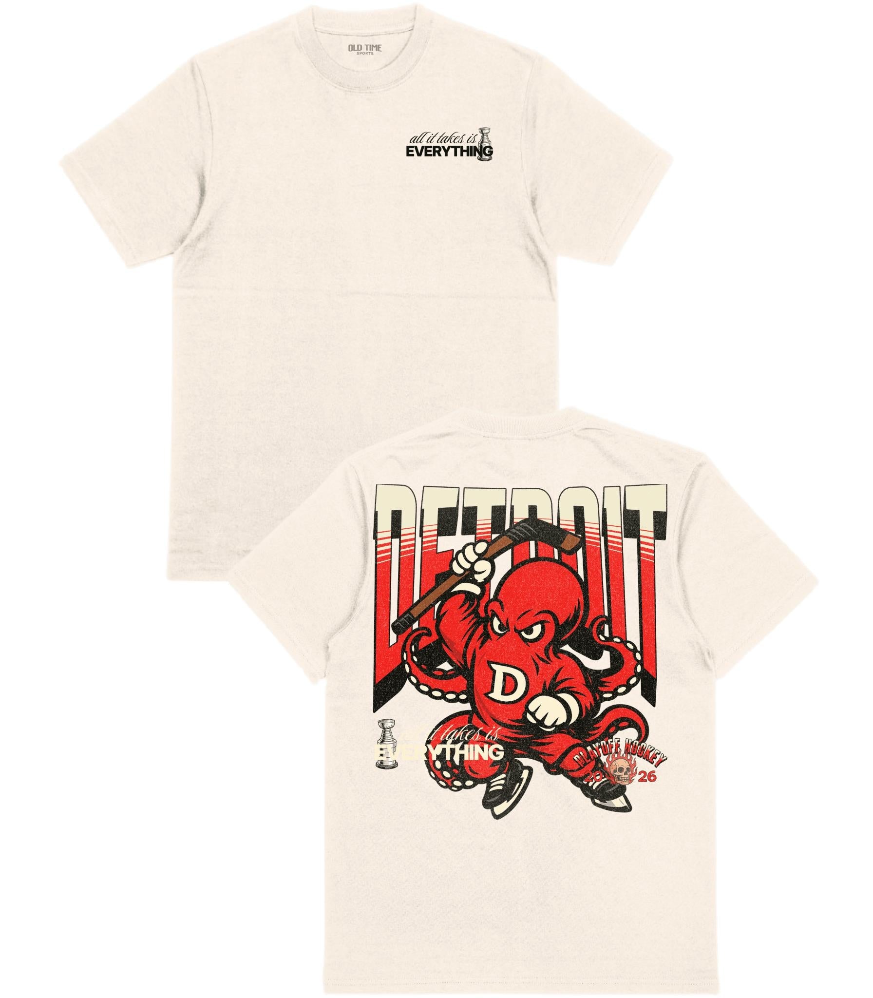 Detroit Playoff Hockey T-Shirt - Old Time Sports