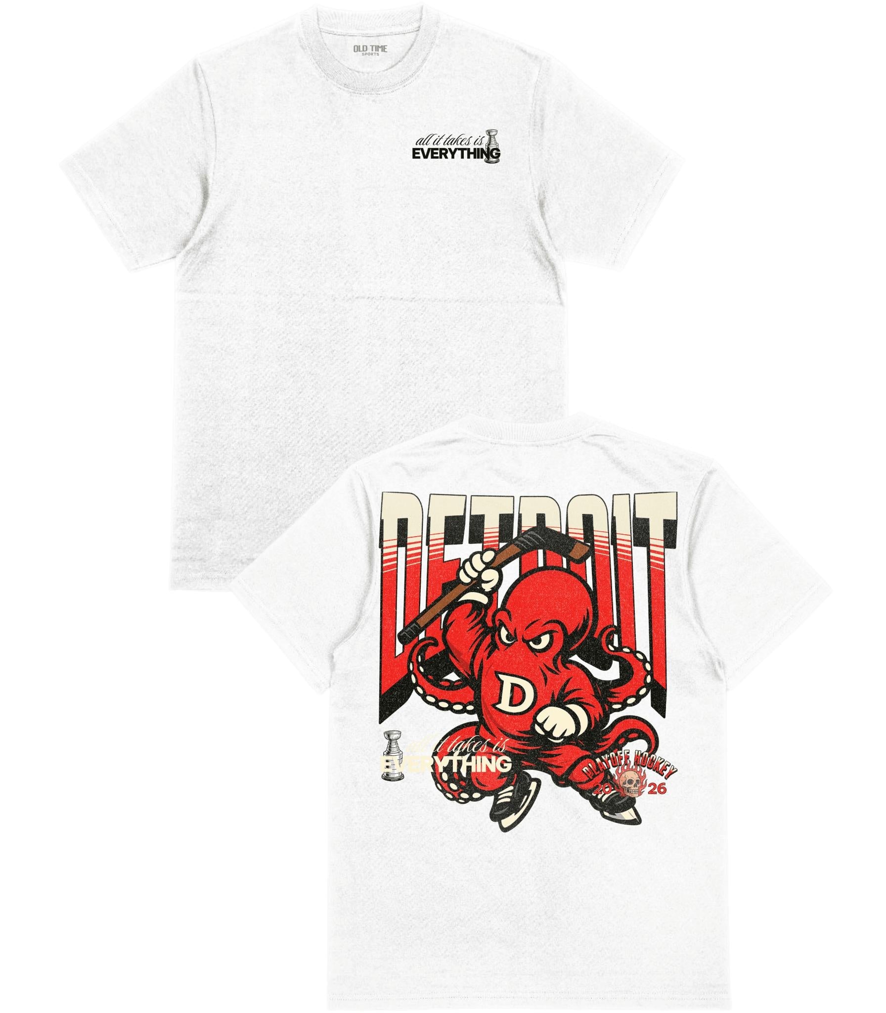 Detroit Playoff Hockey T-Shirt - Old Time Sports