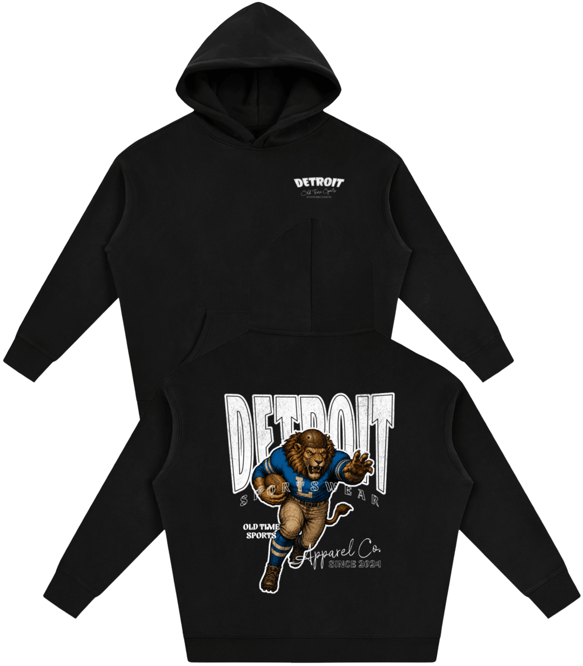 Detroit Sportswear Warmup Hoodie - Old Time Sports