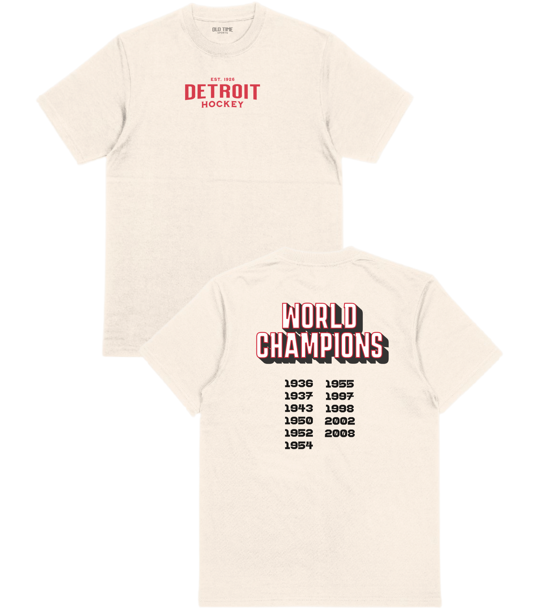 Detroit World Champions T-Shirt - Old Time Sports