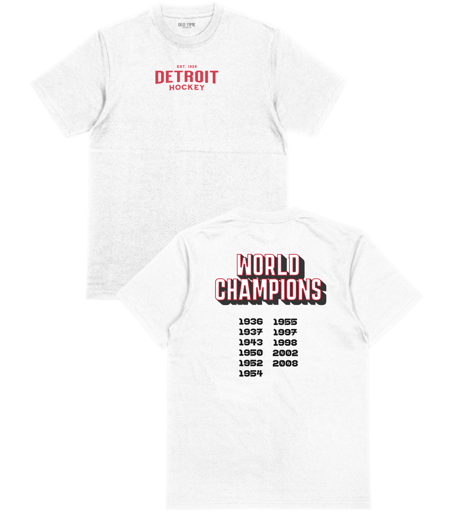 Detroit World Champions T-Shirt - Old Time Sports