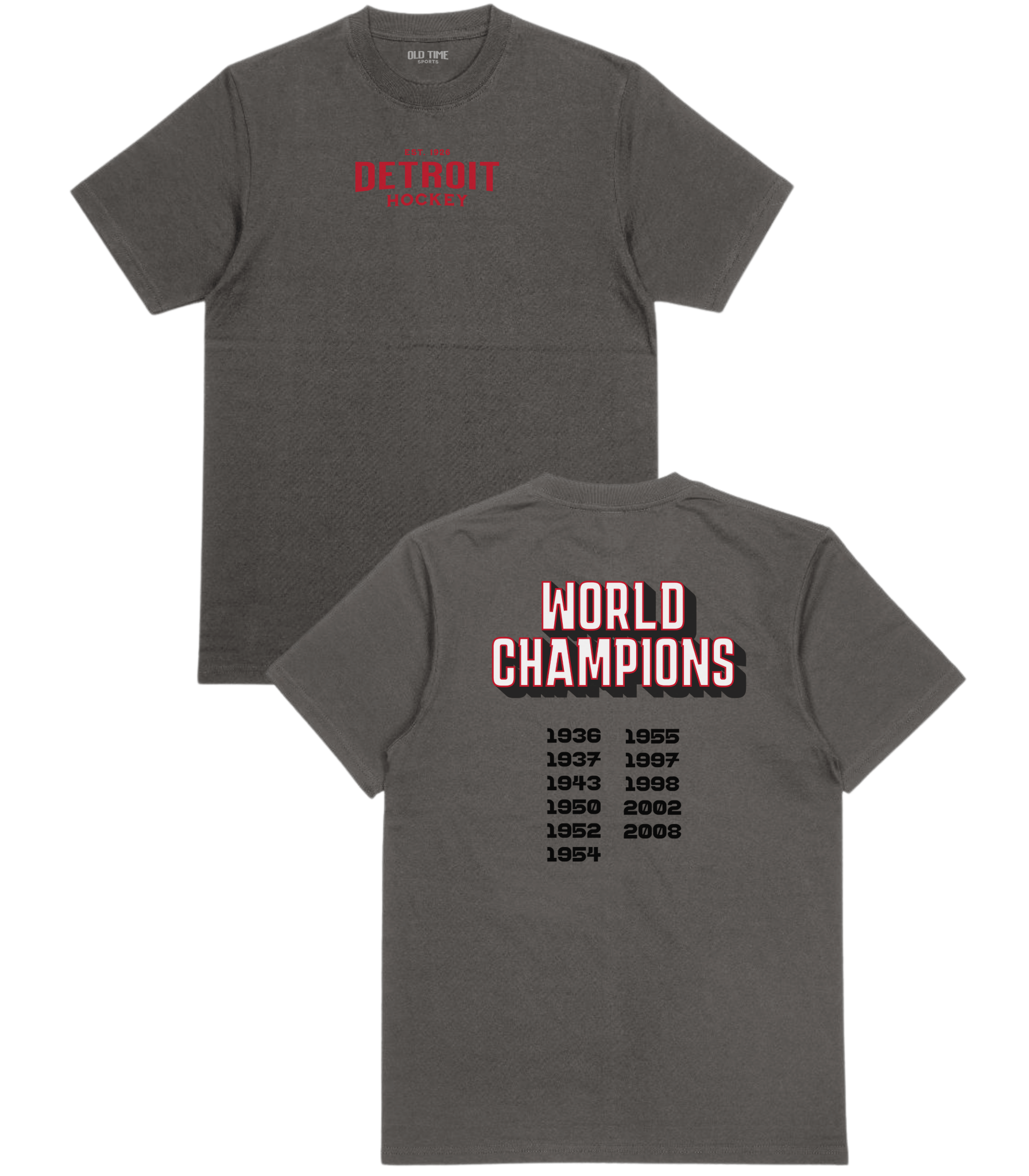 Detroit World Champions T-Shirt - Old Time Sports