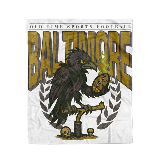 Vintage-style sports team logo with an eagle and text on a white background