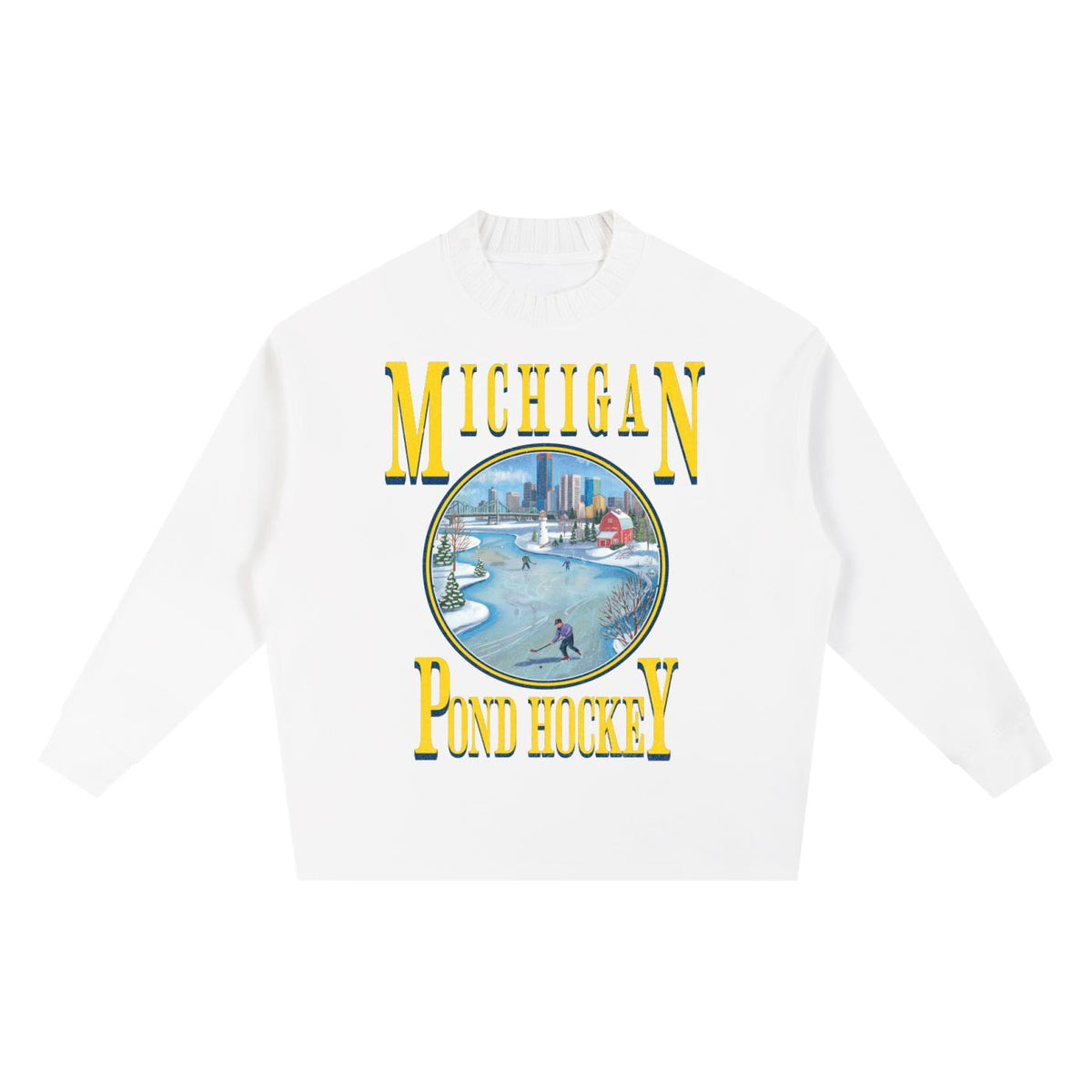 michigan,hockey,one,knitted,sweater,unisex,tapstitch,dtg