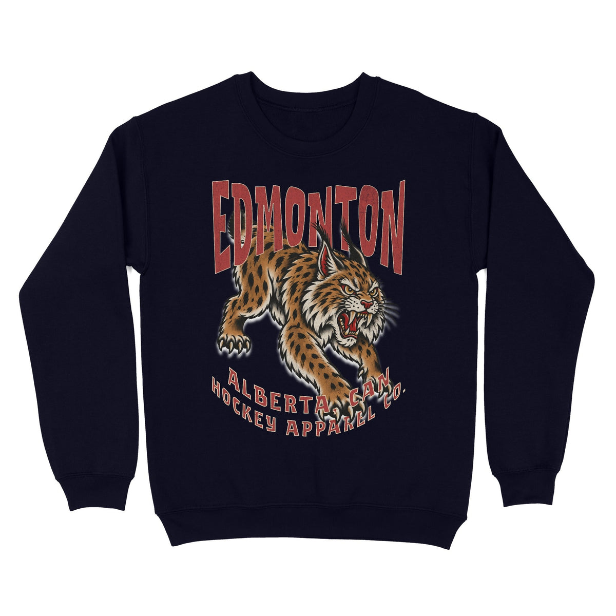 Edmonton Hockey Appl. Crewneck - Old Time Sports