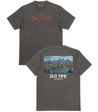 Edmonton Hockey Cityscape T-Shirt - Old Time Sports