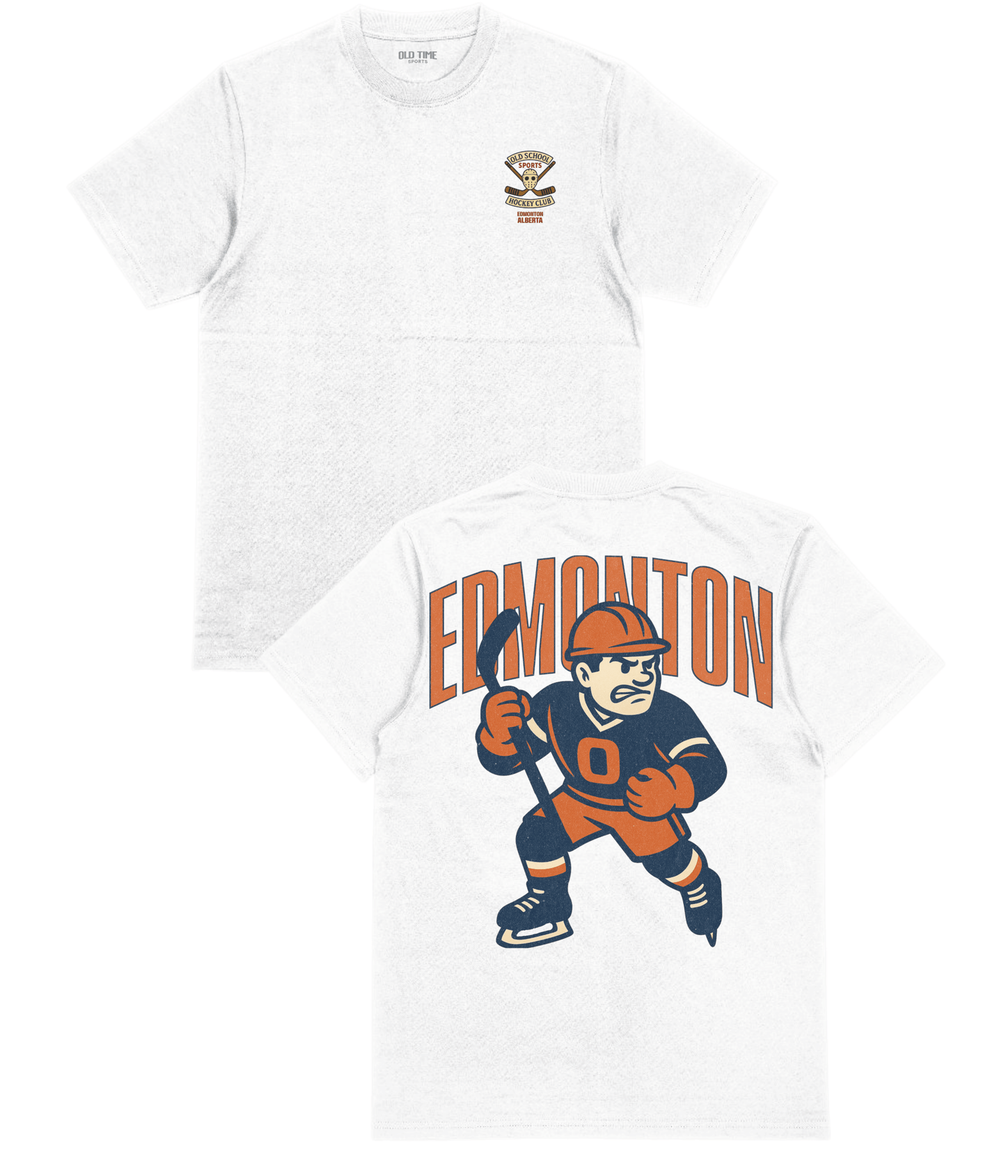 Edmonton Hockey v1 T-Shirt - Old Time Sports