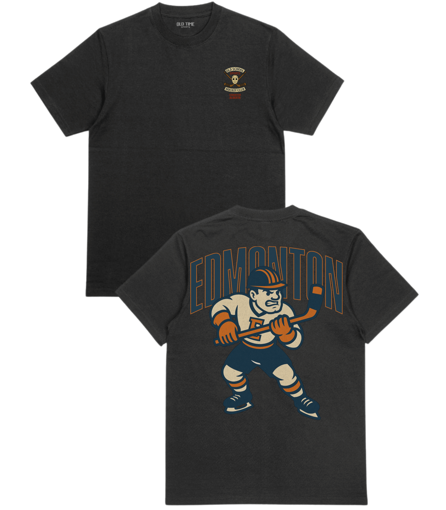 Edmonton Hockey v2 T-Shirt - Old Time Sports