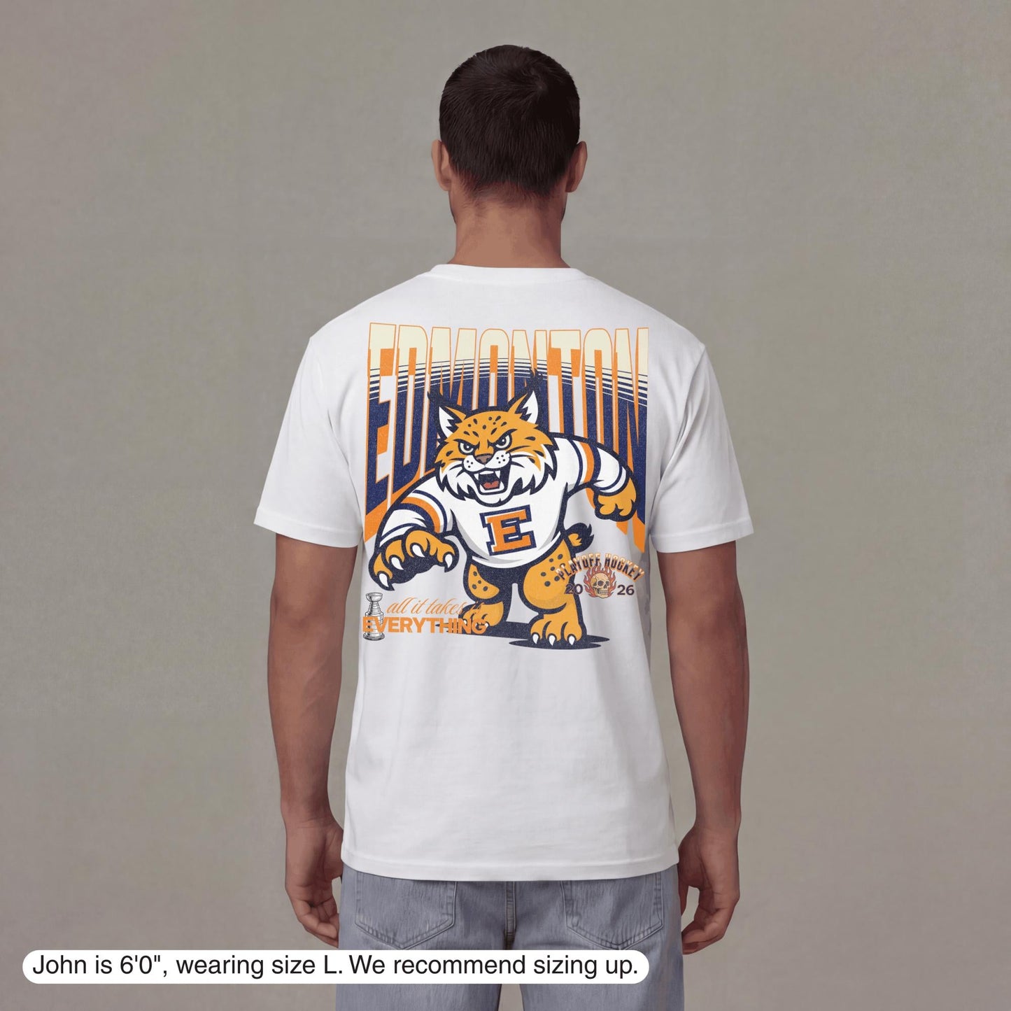 Edmonton Playoff Hockey T-Shirt - Old Time Sports