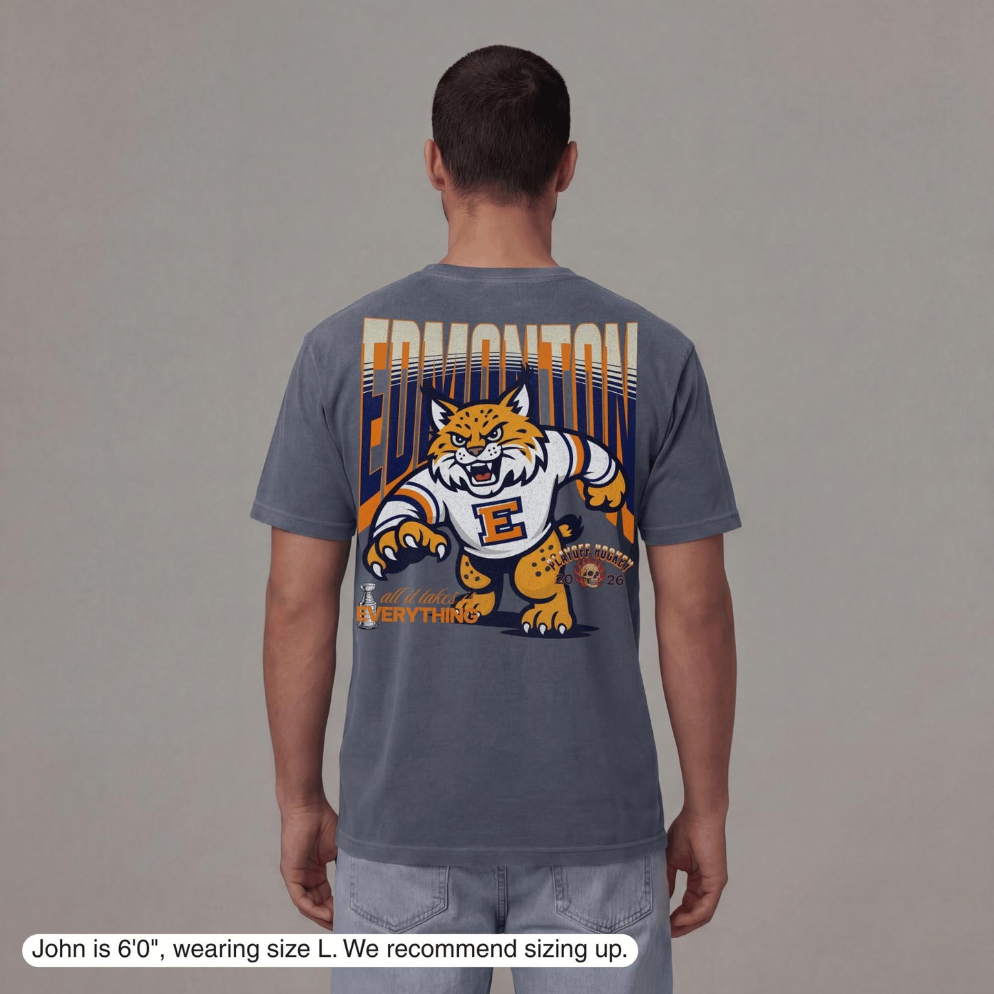 Edmonton Playoff Hockey T-Shirt - Old Time Sports
